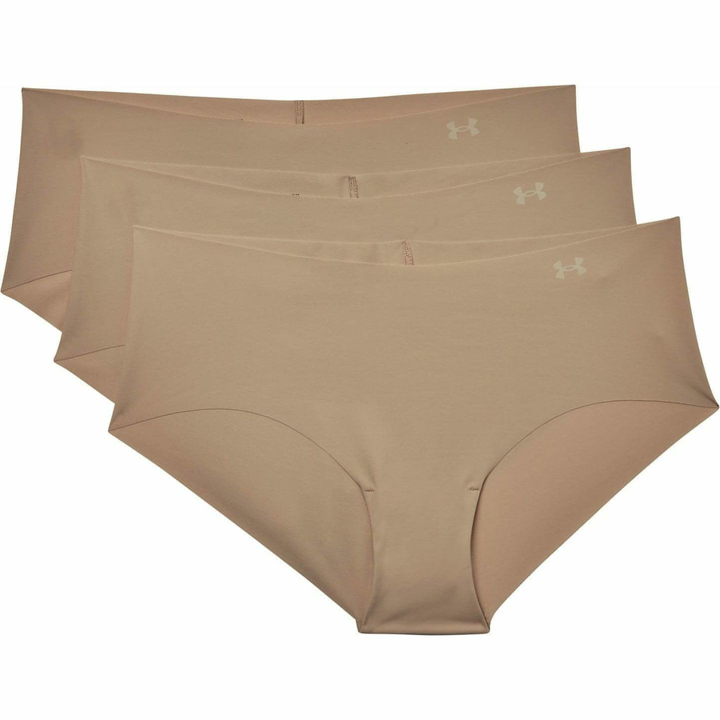 Under Armour Pure Stretch (3 Pack) Womens Hipster Brief - Beige - Start Fitness
