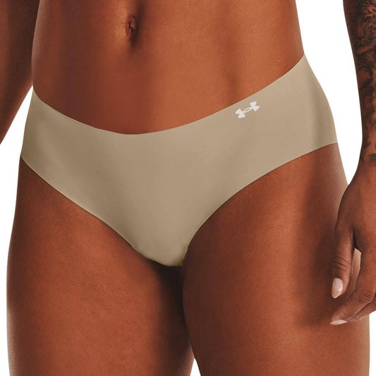 Under Armour Pure Stretch (3 Pack) Womens Hipster Brief - Beige - Start Fitness