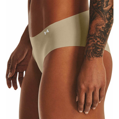 Under Armour Pure Stretch (3 Pack) Womens Hipster Brief - Beige - Start Fitness