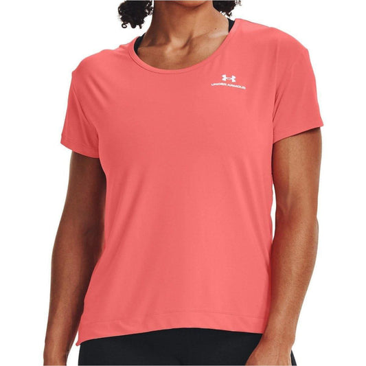 Under Armour Rush Energy Core Short Sleeve Womens Training Top - Pink - Start Fitness