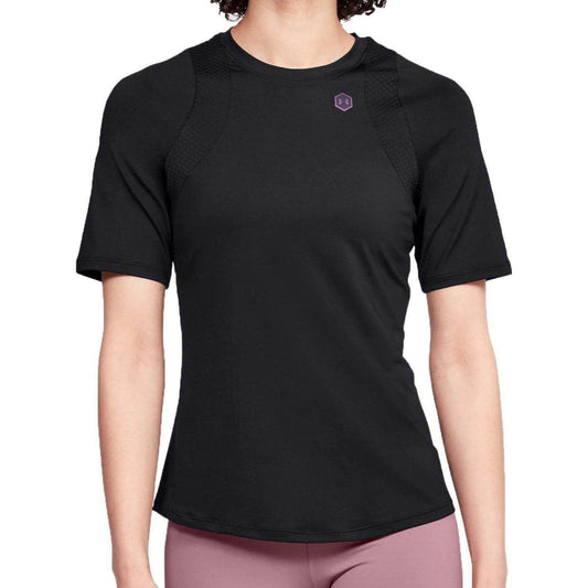 Under Armour Rush Short Sleeve Womens Training Top - Black - Start Fitness