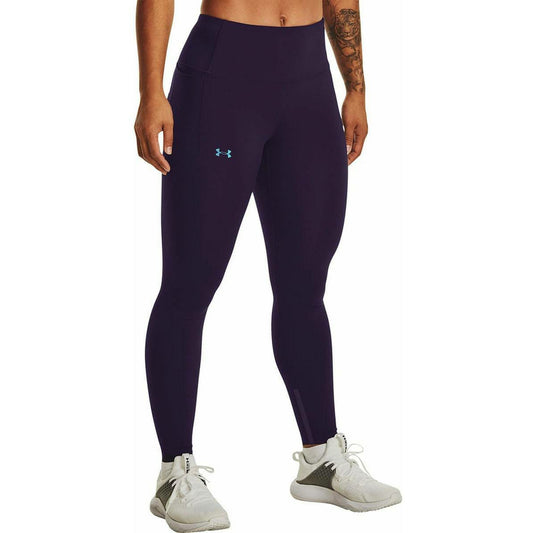 Under Armour Rush SmartForm Womens Long Training Tights - Purple - Start Fitness