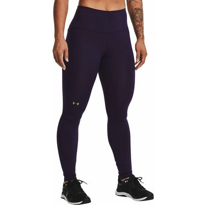 Under Armour Rush Womens Long Running Tights - Purple - Start Fitness