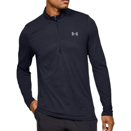 Under Armour Seamless Half Zip Long Sleeve Mens Training Top - Black - Start Fitness