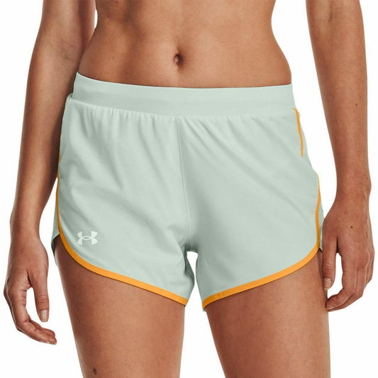 Under Fly By Elite 3 Inch Womens Running Shorts - Green - Start Fitness