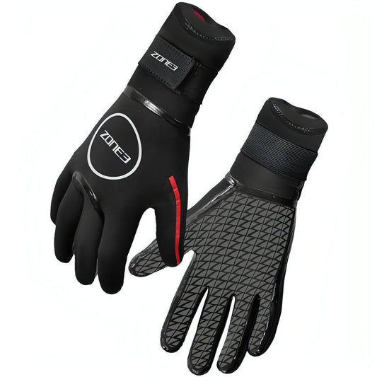 Zone3 Neoprene Heat Tech Warmth Swim Gloves - Black - Start Fitness