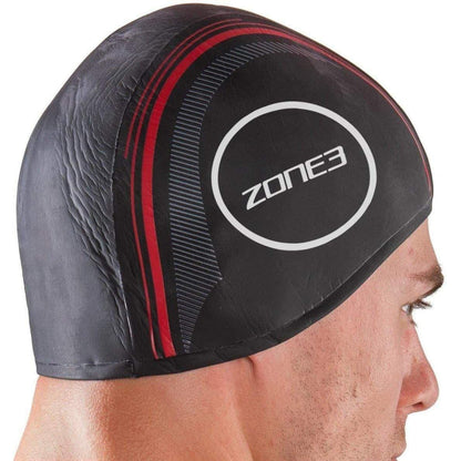 Zone3 Neoprene Strapless Swim Cap - Black - Start Fitness