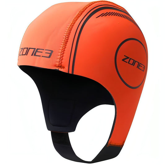 Zone3 Neoprene Swim Cap - Orange 607128943365 - Start Fitness